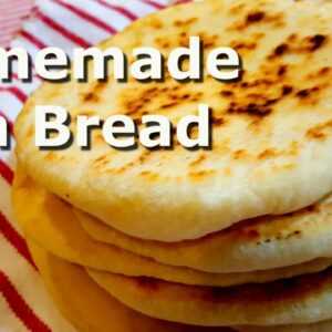 Homemade Pita Bread and Hummus