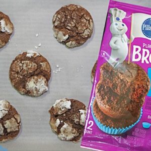 2-Ingredient Fudge Brownie Cookies | Easy Recipe