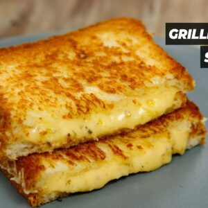 Grilled Cheese – Cafe Style Double Cheeze Sandwich Recipe – CookingShooking