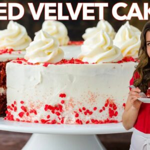 RED VELVET CAKE RECIPE with Cream Cheese Frosting
