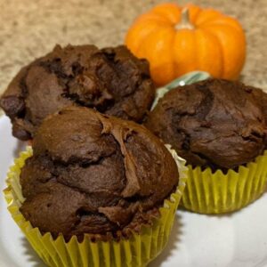 HOW TO MAKE CHOCOLATE PUMPKIN MUFFINS WITH ONLY 2 INGREDIENTS
