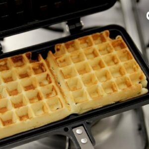 Waffle Recipe – Eggless Cafe Style NO EGG Waffles – CookingShooking