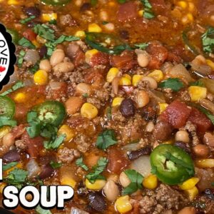 7 Can Taco Soup | Best Taco Soup Recipe With Ranch Dressing | Cooking Up Love