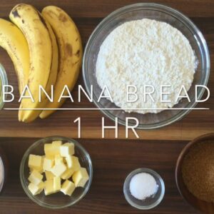 Delicious Moist and Chewy Banana Bread Recipe