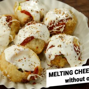 Street Style Pani Puri Pizza Recipe NO OVEN / GAS – CookingShooking Melting Cheese Golgappa