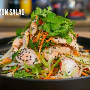 Seared Salmon Asian Salad | Healthy & Delicious Recipe