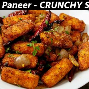 Paper Paneer Recipe – Crisp Snacks in Dhaba Style Pepper Panir – CookingShooking
