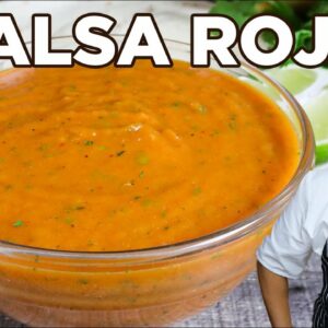 The Best Salsa Roja Recipe | Fast and Easy Red Salsa by Lounging with Lenny