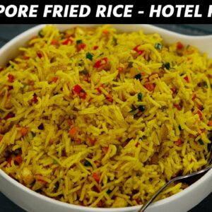 Singapore Fried Rice – Hotel Recipe Veg Singapuri Fry Rice CookingShooking