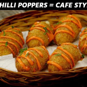 Cheese Chilli Poppers – CAFE STYLE Spicy Jalapeño Balls Recipe CookingShooking