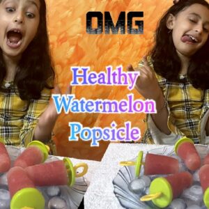 Healthy Watermelon Popsicle| 4 Ingredients recipe