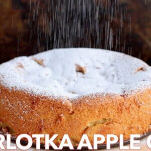 Easy Sharlotka Apple Cake Recipe Russian Dessert