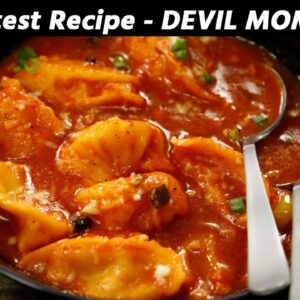 Devil Momos Recipe – Softest Kalsang Style Chilli Gravy Momo CookingShooking