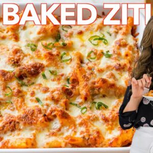 Baked ZITI Recipe – Easy PASTA CASSEROLE