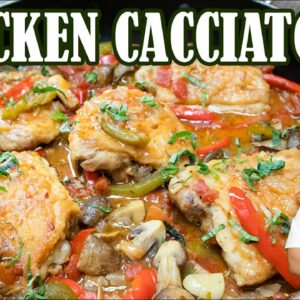 Chicken Cacciatore | Easy Italian Chicken Recipe for Dinner | Comfort Food by Lounging with Lenny