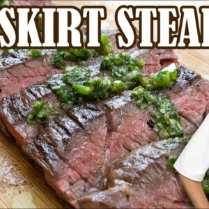 Skirt Steak with Chimichurri Sauce | Churrasco Steak at Home by Lounging with Lenny