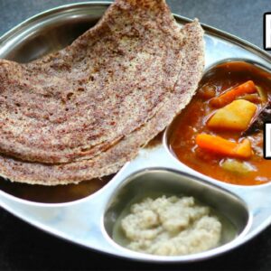 Ragi Dal Dosa Recipe – High Protein Finger Millet Dal Dosa For Weight Loss – Healthy Millet Recipes
