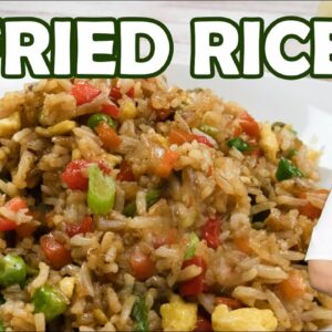 How to Make Vegetable Fried Rice Recipe | Chinese Style by Lounging with Lenny