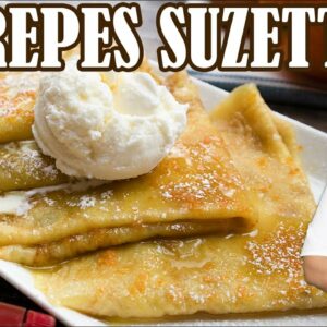 One of the Best French Dessert to Make at Home | Crepes Suzette by Lounging with Lenny