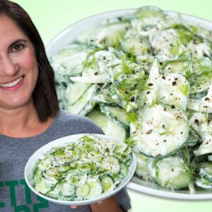 How to Make Creamy Cucumber Salad | Best Summer Side Dish Recipes | Well Done