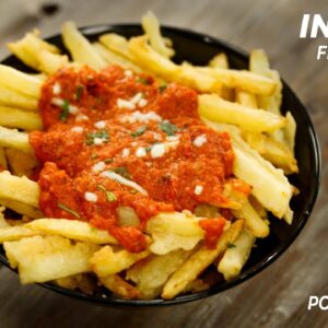 Instant French Fries Recipe – Crispy Poutine Cafe Style Loaded Potato CookingShooking