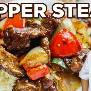 Fast and Easy Pepper Steak Recipe | Beef Stir Fry Better than Take Out