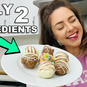 Easy 2 Ingredient Doughnut Holes Timbits At Home Recipe