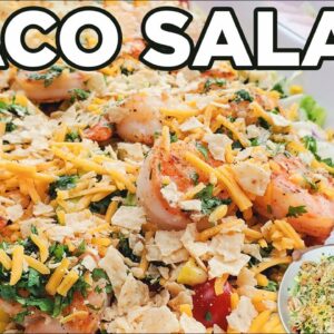Fast and Easy Taco Salad with Shrimp