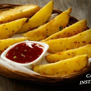 Potato Wedges – Cafe Style Instant Crispy & Fluffy Recipe – CookingShooking