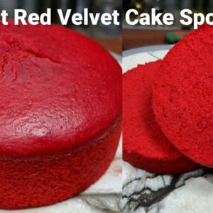 Red Velvet Cake | red velvet cake sponge | Sponge cake recipe | #shorts #youtubeshorts