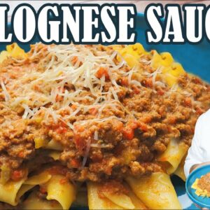 How to Make Classic Bolognese Sauce Recipe | with Pasta