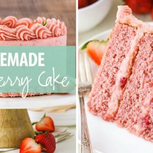 Homemade Strawberry Cake