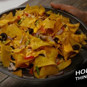 Crunchy Nachos Recipe – cafe style cheese loaded – Cookingshooking