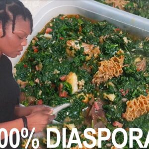 Cook With Me: Diaspora Vegetable Soup with 100% Alternative Ingredients | Flo Chinyere