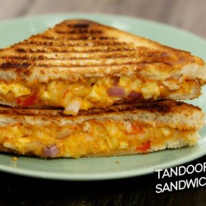 Tandoori Grilled Sandwich – cafe style veg grill cheese recipe CookingShooking