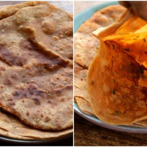 Namak Mirchi Ka Paratha Recipe (Rajasthan Special) – Bachelor / PG Cooking – Dinner In 10 Minutes