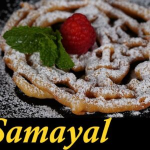 Funnel Cake Recipe in Tamil | American பொருள்காட்சி cake | State Fair Funnel Cake