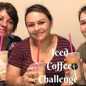 ICED COFFEE CHALLENGE FT MY MOM AND GRANDMA!!