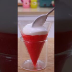 Coolest Miniature Watermelon Ice Cream Recipe 🍉🍧 #yumupminiature
