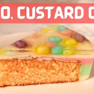 Jello Custard Cake with Jelly Beans | To celebrate Easter | Jello Cake