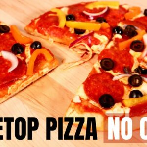 Stove Top Pizza | NO OVEN | Make pizza in a pan
