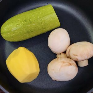 Lecker und schnell! Zucchini Champignons Frühstück oder Abendessen in 10 Minuten. Rezept #5