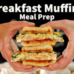 Breakfast Meal Prep Bacon, Egg & Spinach Muffins | Episode 8