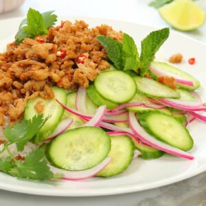 Thai Turkey Stir-Fry with Sweet & Sour Cucumber Salad | 20 Minute Dinner Ideas