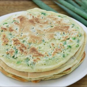 Super Easy Green Onion Pancakes | Only 5 Minutes of Work