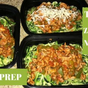 Meal prepping | Zoodles with Turkey | Fast & Easy |