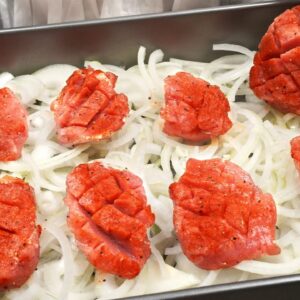 ASMR | Legen Sie das Fleisch auf die Zwiebel, um in 10 Minuten ein köstliches Abendessen zu erhalten❗️