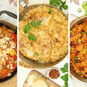 3 Delicious Rice Skillets | Easy One Dish Dinner Recipes