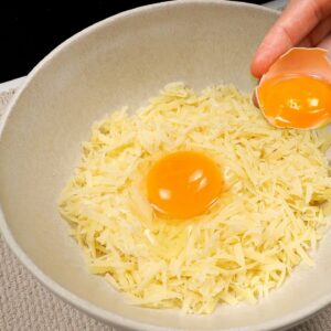ASMR | Wenn Sie Käse und Eier haben, bereiten Sie diese köstliche Mahlzeit in 10 Minuten zu! Lecker!