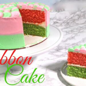 Ribbon Cake | Multi Colored Cake | Soft & Delicious